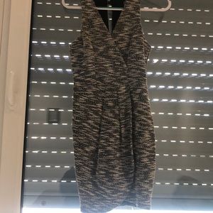 Dainty hooligan dress. Stitched black/white.